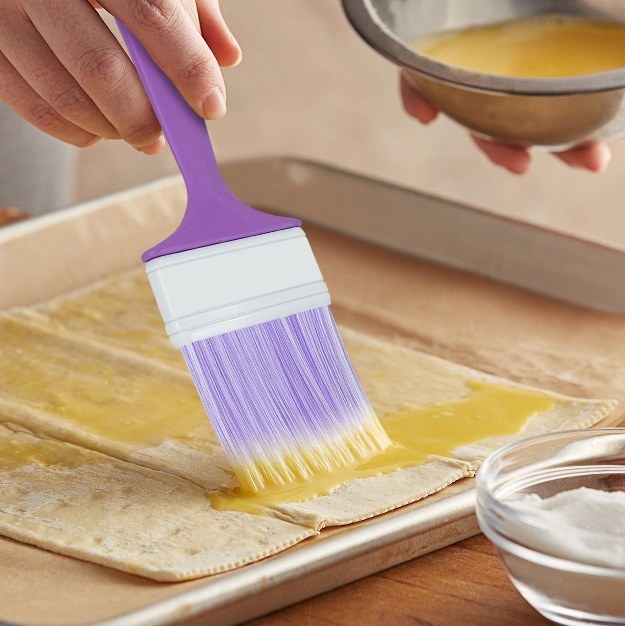 Hamur Fırçası Mor - 70MM