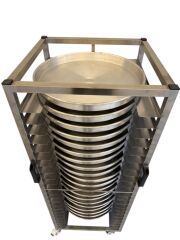 Börek Baklava Tepsi Taşıma Arabası 55X55 cm 23 raflı