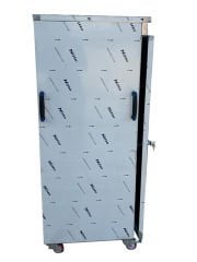 Kapalı Tepsi Taşıma Arabası Paslanmaz 40x60 cm