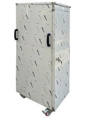 Kapalı Tepsi Taşıma Arabası Paslanmaz 40x60 cm