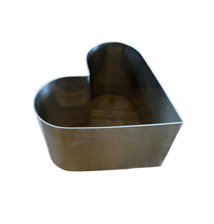 Pasta Çemberi Pandispanya Kalp 9x6 Cm