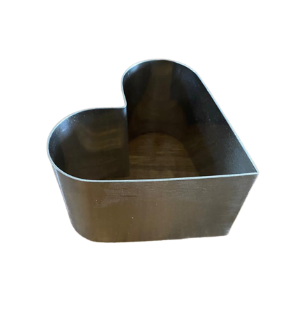 Pasta Çemberi Pandispanya Kalp 9x6 Cm