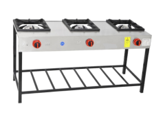 3 Lü Uzun Lokanta Ocağı Gazlı ve Lpg Li 139x47x70