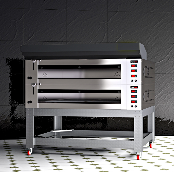 Taş Tabanlı Fırın 2 Katlı 120x120 cm (Elektrikli)