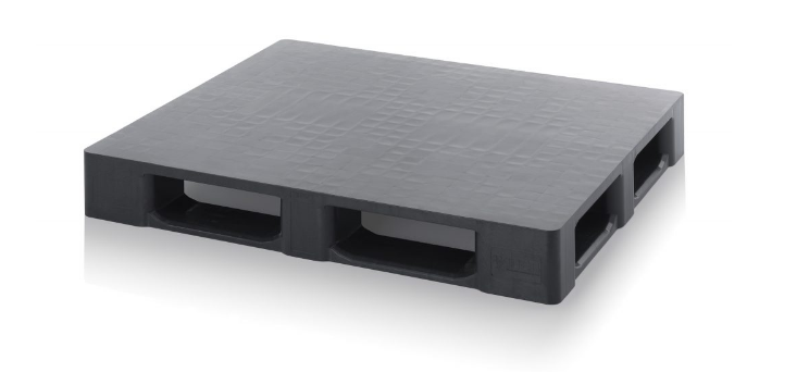 Plastik Palet Düz 80x120 Gri