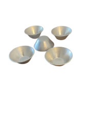 Alüminyum Petifür Kalıbı Yuvarlak Büyük 25 Adet