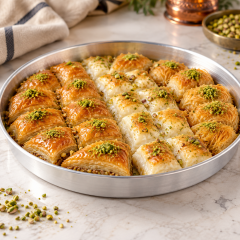 Yuvarlak Alüminyum Baklava Tepsisi 31x3,35 cm