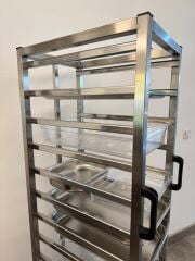 Tepsi Taşıma Arabası GN 2/1  53,5x65 cm 12 Tepsi Kapasiteli