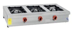 3 Lü Ocak Set Üstü Profesyonel Gazlı Ve Lpg Li 130x50x25