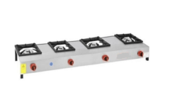 4 Lü Kısa Lokanta Ocağı Gazlı ve Lpg Li 192X45X25 cm