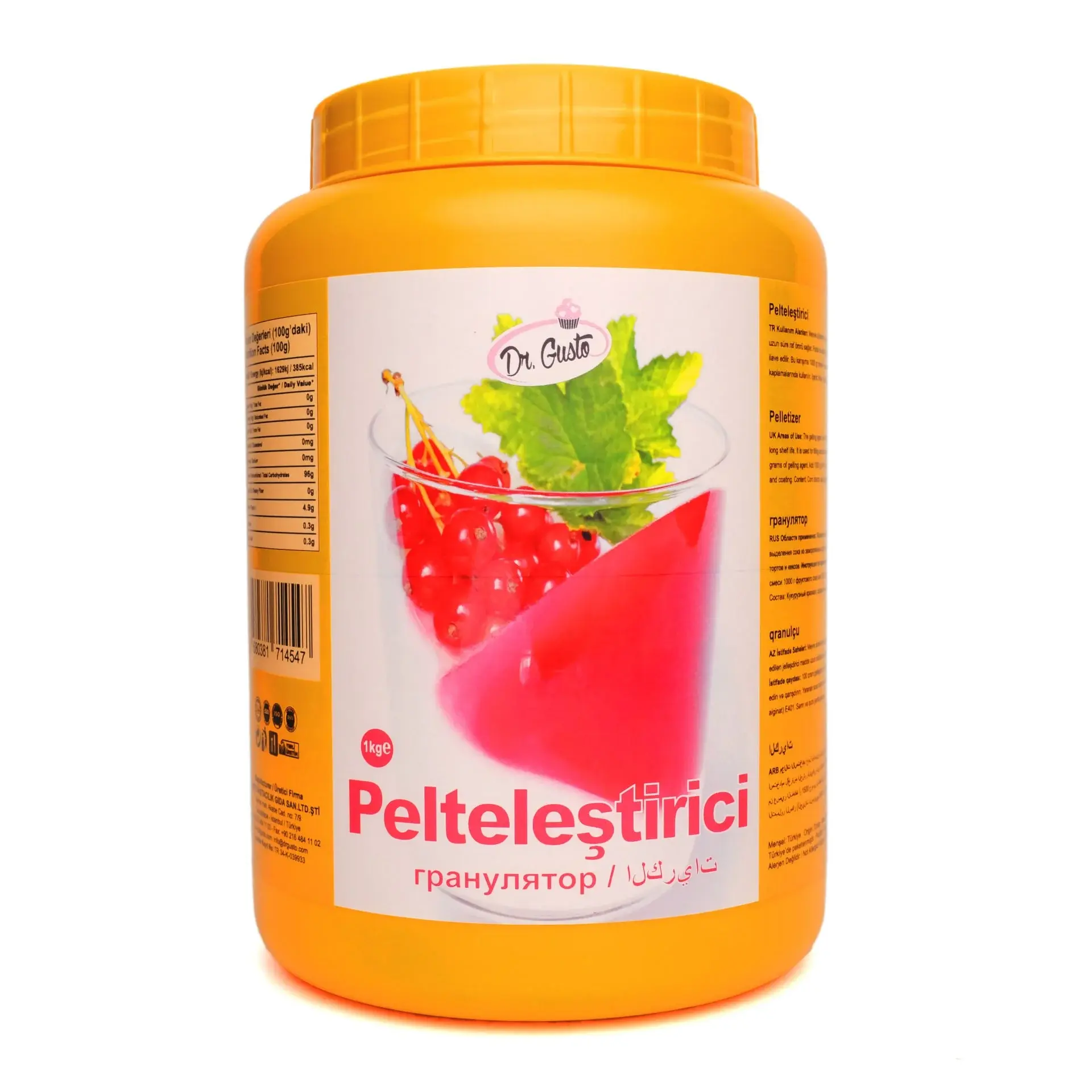 DR. GUSTO KATKI MADDESİ PELTELEŞTİRİCİ - 1000 GR