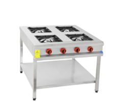 4 Lü Taban Raflı Ocak Gazlı ve Lpg Li 90X90X85 cm