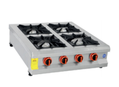 4 Lü Ocak Set Üstü Profesyonel Gaz Ve Lpg Li 80x80x25