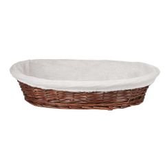 Hasır Bezli Oval Sepet, 24 Cm