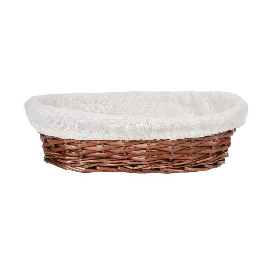 Hasır Bezli Oval Sepet, 28 Cm