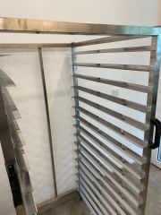 Tepsi Taşıma Arabası Paslanmaz 60x80 cm 15 raflı