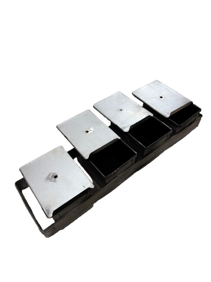 Tost Ekmeği Kalıbı Teflon 4'lü 10x10x15cm