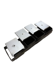 Tost Ekmeği Kalıbı Teflon 4'lü 10x10x15cm