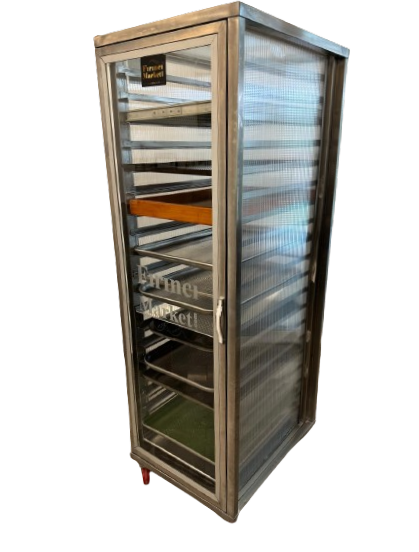 Kapalı Tepsi Taşıma Arabası Polikarbon 60x80 cm