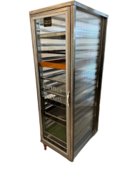Kapalı Paslanmaz Tepsi Taşıma Arabası Polikarbon 60x80 Cm