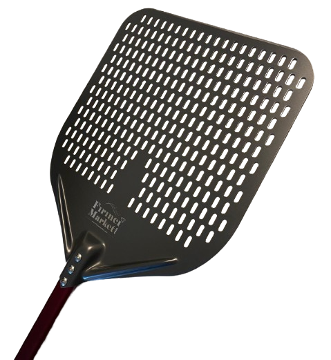 Alüminyum Pizza Küreği Koyu Delikli 35x60 CM