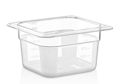 Polikarbon Küvet GN 1/6 150 mm Şeffaf