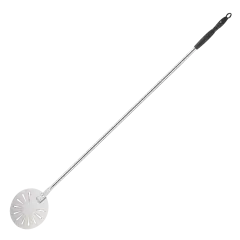 Pizza Küreği 18 Cm, Paslanmaz Çelik, Delikli Yuvarlak