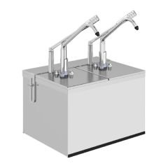 Kalando KDS-003 Stantlı Basmalı Paslanmaz Çelik Sos Pompası, 4x1,9 L