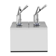 Kalando KDS-003 Stantlı Basmalı Paslanmaz Çelik Sos Pompası, 4x1,9 L