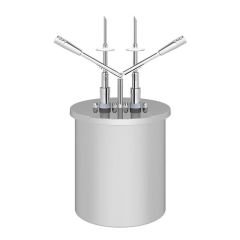 Kalando KD-019-10 Çift Enjekte Dolum İğneli Paslanmaz Çelik Hazneli Çift Kollu Sos Pompası, 10 L