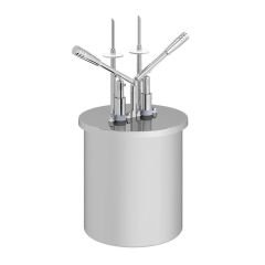 Kalando KD-019-10 Çift Enjekte Dolum İğneli Paslanmaz Çelik Hazneli Çift Kollu Sos Pompası, 10 L
