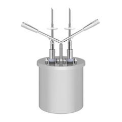 Kalando KD-019-06 Çift Enjekte Dolum İğneli Paslanmaz Çelik Hazneli Çift Kollu Sos Pompası, 6 L