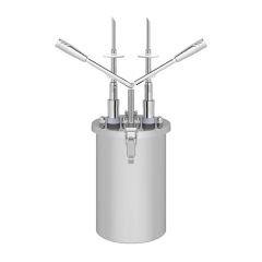 Kalando KD-019 Çift Enjekte Dolum İğneli Paslanmaz Çelik Hazneli Çift Kollu Sos Pompası, 4.5 L