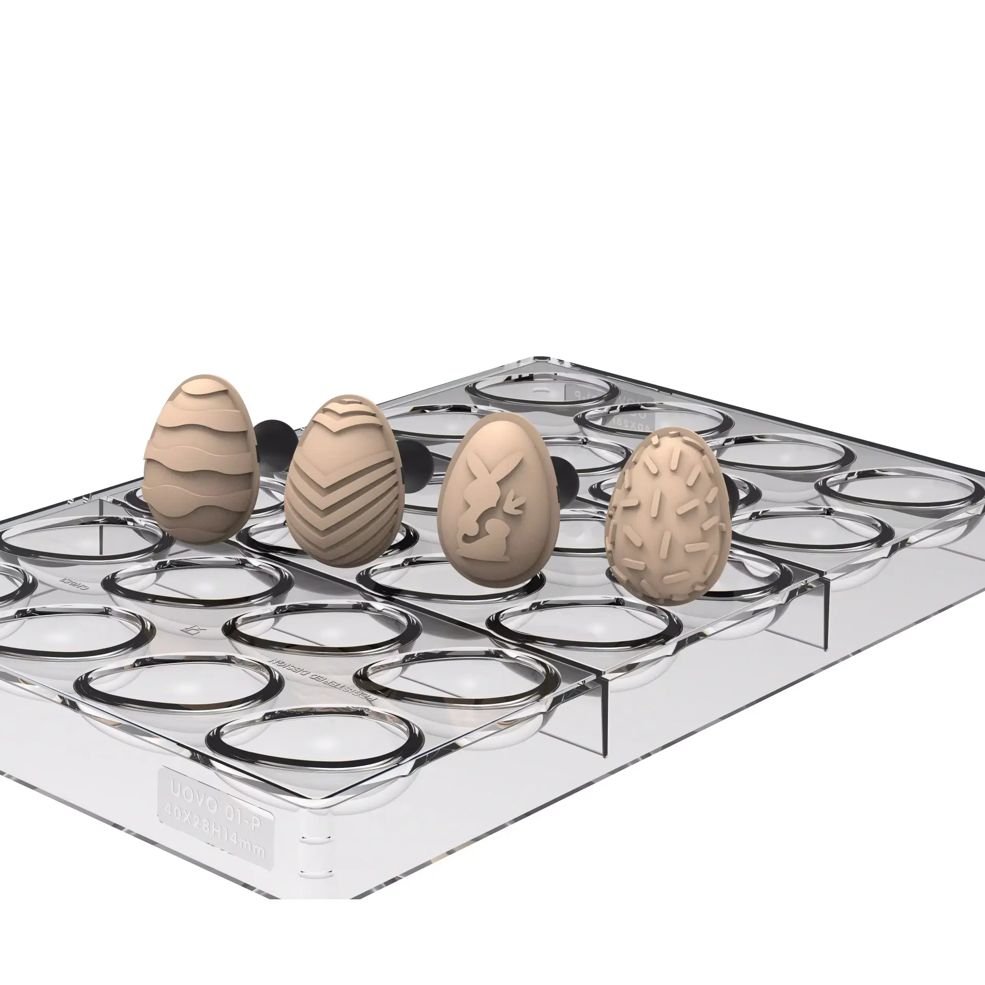 Silikomart Çikolata Damgası Mühür Oval UOVO01