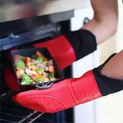 Fırın Eldiveni Silikon Kırmızı