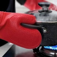 Fırın Eldiveni Silikon Kırmızı