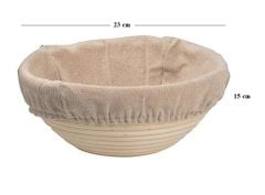 Bambu Hamur Mayalama Yuvarlak Bezli 23x9 cm