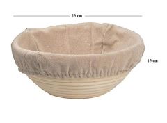 Bambu Hamur Mayalama Yuvarlak Bezli 23x9 cm