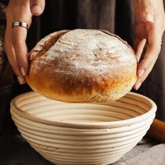 Bambu Hamur Mayalama Yuvarlak Bezli 23x9 cm