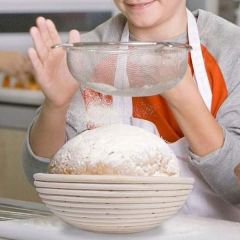 Bambu Hamur Mayalama Yuvarlak Bezli 21x8 cm