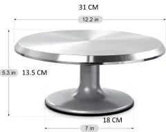İthal Pasta Sıvama Standı Döküm 30 cm Çap