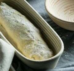 Bambu Hamur Mayalama Oval Bezli 38x9x6 h cm