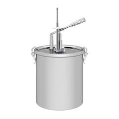 Kalando KD-01910 Enjekte Dolum İğneli Paslanmaz Çelik Kollu Sos Pompası, 10 L