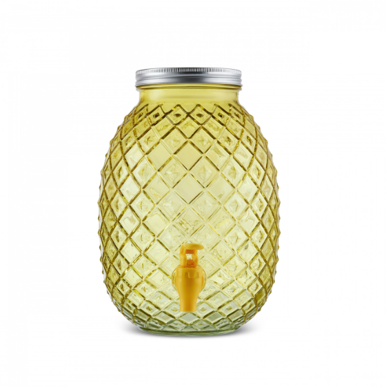 Musluklu Cam Sebil 4650 Ml Sarı