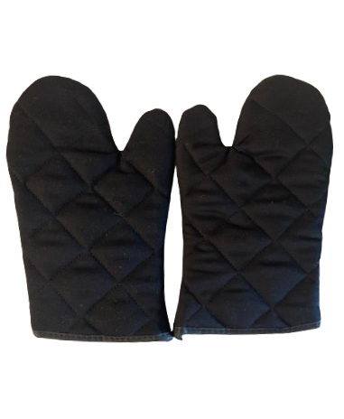 Fırın Eldiveni Siyah 30 cm