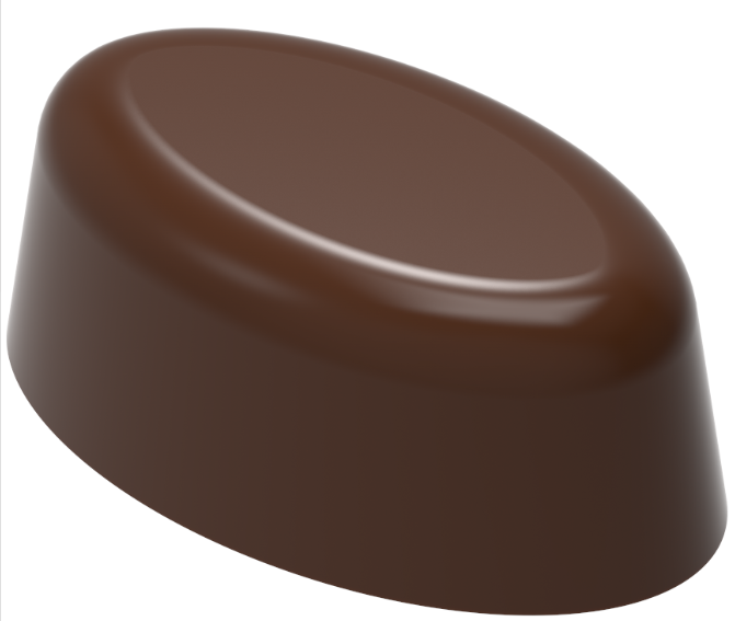 Polikarbonat Oval Çikolata Kalıbı - 1797