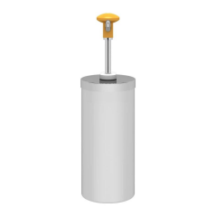 Kalando KD-004 Silindir Hazneli Basmalı Paslanmaz Çelik Sos Pompası, 2.25 L, Sarı