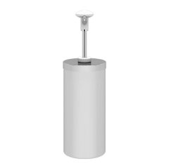 Kalando KD-004 Silindir Hazneli Basmalı Paslanmaz Çelik Sos Pompası, 2.25 L, Beyaz