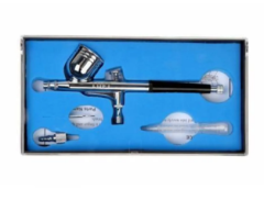 Aırbrush Set Tabanca Mika Çift Kademeli