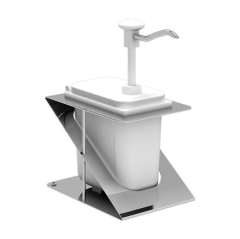 Kalando KDP-003 Z Stantlı Basmalı Paslanmaz Çelik Sos Pompası, 1.9 L, Beyaz
